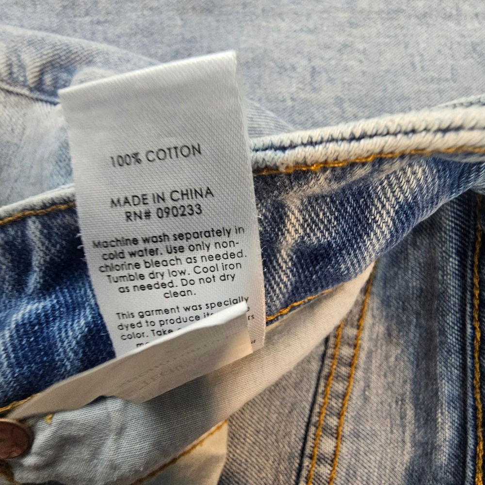 PacSun Jeans Size 24 Cropped Multi Wash Color Block Mom Jean 100% Cotton L629 - Picture 6 of 6